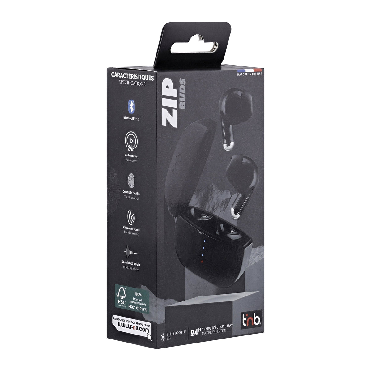 Auriculares TNB EBZIPP2INBK negro imagen 2