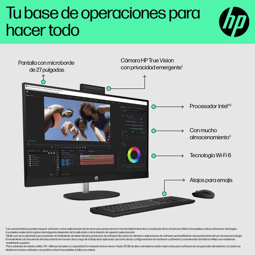 PC sobremesa HP All-in-One 27-CR0079NS B86J7EA vista 5