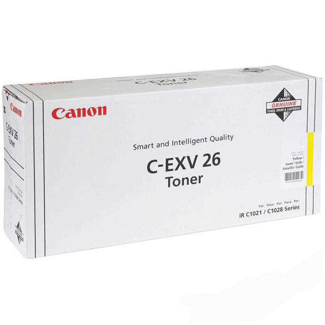 Tóner Canon CEXV26 1657B006 Amarillo Original