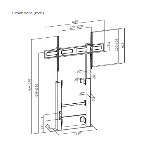 Soporte de suelo Aisens FWF100E-351 vista 6