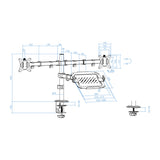 Soporte de mesa TOOQ DB1202TN-B vista 3