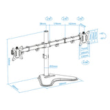 Brazo para monitor TOOQ DB1702TN-B vista 4