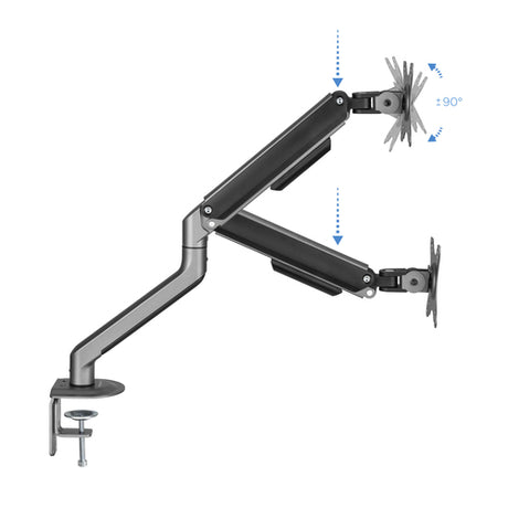 Brazo para monitor TOOQ DB4032TNR-G vista 3