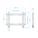 Soporte de pared TOOQ LP1043F-B vista 3