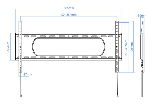 Soporte de pared TOOQ LP1090F-B vista 5
