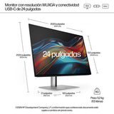 Monitor HP Series 7 PRO 724pu 24" 1920 x 1200 IPS 100 Hz USB-C / DisplayPort / HDMI vista 4
