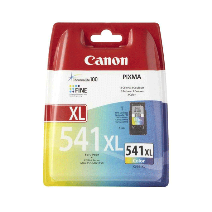 Cartucho de tinta Canon CL541XL tricolor original.
