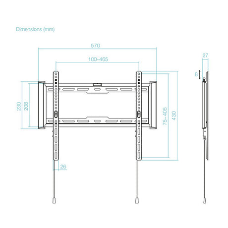 Soporte de pared TOOQ LP1073F-B vista 6