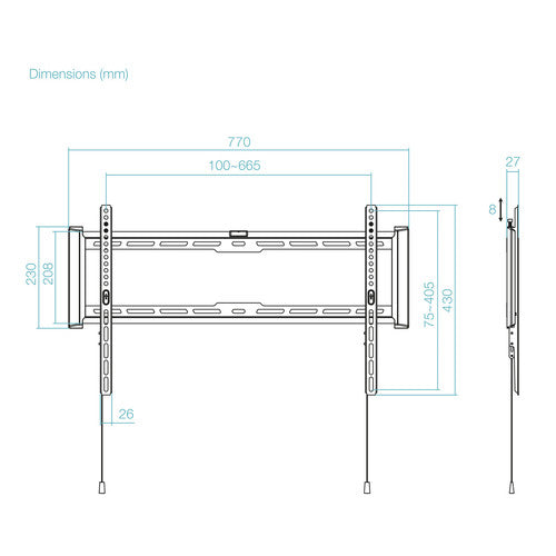 Soporte de pared TOOQ LP1083F-B vista 6