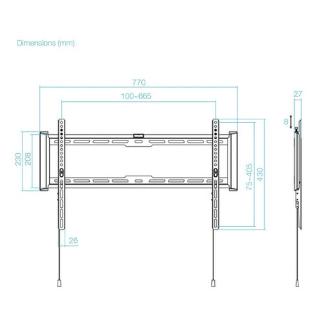 Soporte de pared TOOQ LP1083F-B vista 6