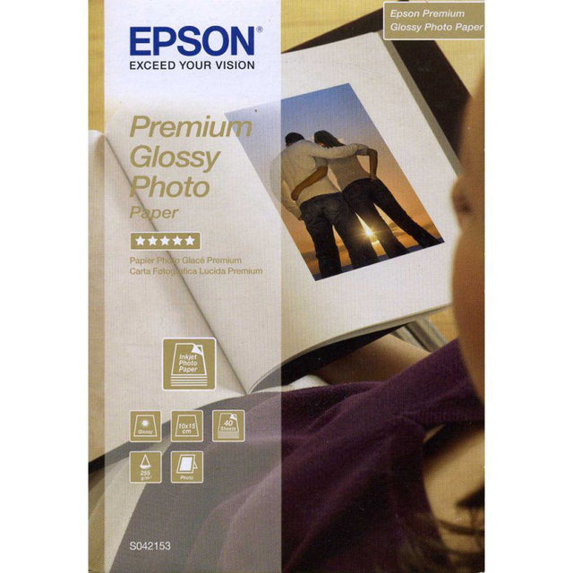 Papel Fotografico Epson Glossy 10x15cm 40 Hojas C13S042153