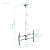 Soporte de techo TOOQ LPCE11100TSLI-B vista 4