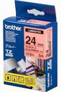 C. Laminada Fluorescente 24mmx8m Naranja/Negro Brother TZ-B51