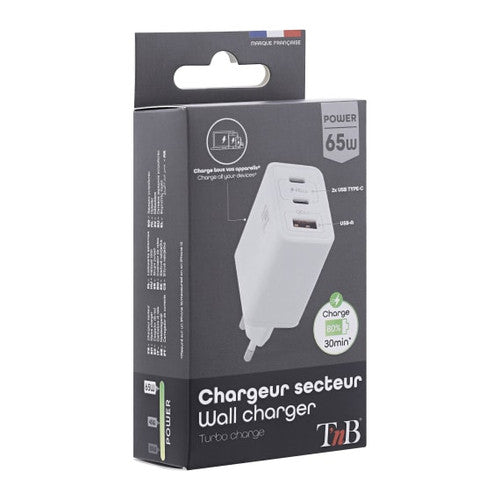 Cargador TNB CHGAN65W 65W blanco imagen 5