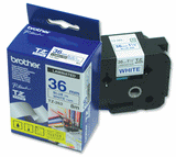 C. Laminada 36mmx8m Blanco/Azul Brother TZE-263