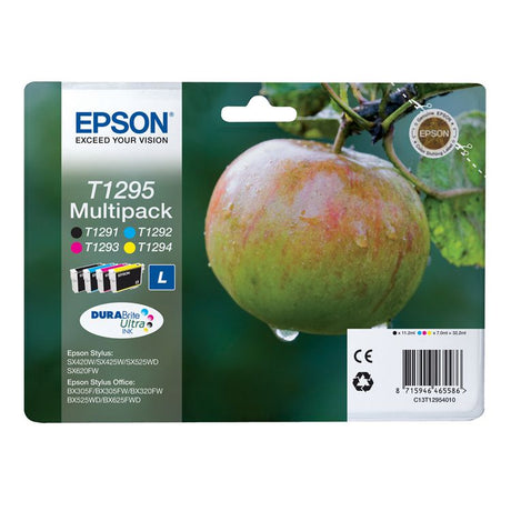 Multipack Epson T1295 Tinta 4 Colores C13T12954010
