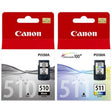 Tinta Canon Colores PG-510/CL-511 Pack 2 2970B010