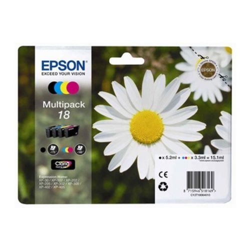 Multipack Tinta Epson 18 Margarita 4 Colores