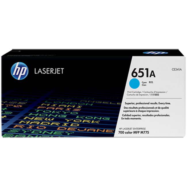 Tóner HP 651A CE341A Cian Original