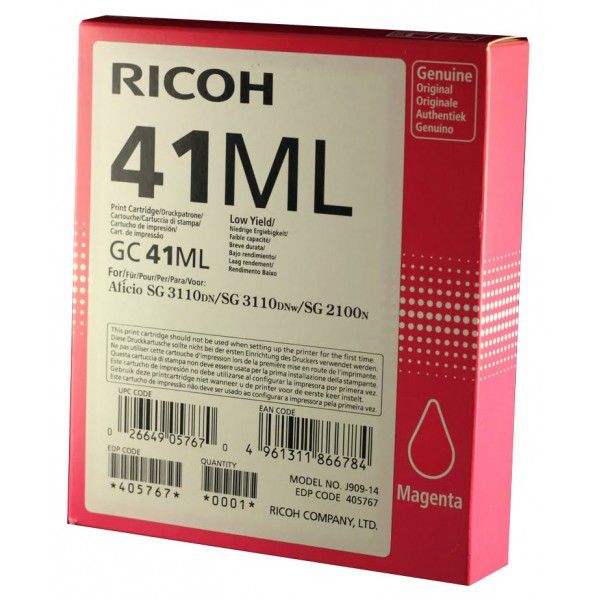 Tinta De Gel Magenta SG-41ML Ricoh 405767 SG2100N