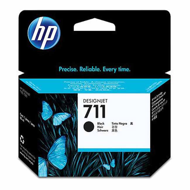 Tinta HP 711 CZ133A Negro Original 80ml