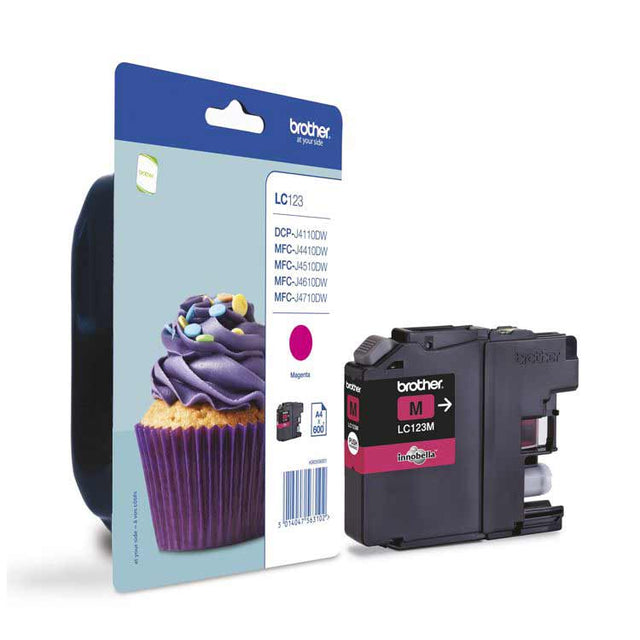 TINTA MAGENTA BROTHER LC123M MFCJ4410DW/MFCJ4510DW MFCJ4710DW