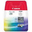 Tinta Negra PG 40/CL 41 Canon Pack 2 Unidades 0615B043