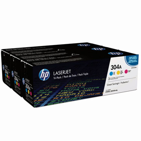 Pack Tóner HP 304A CF372AM 3 Colores