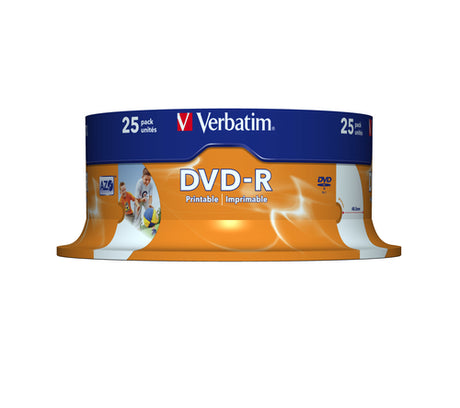 DVD-R Verbatim 43538 4,7GB 16x imprimible, 25 unidades imagen 1
