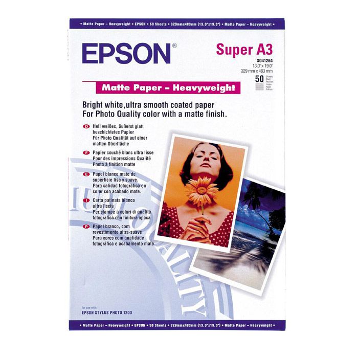 Papel Mate Epson A3+ Alto Gramaje C13S041264