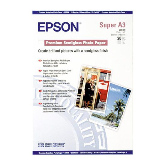 Papel Fotografico Epson  A3+ Semiglossy Premium C13S041328