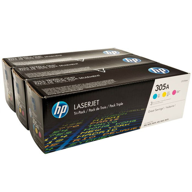 Pack Tóner HP 305A CF370AM 3 Colores
