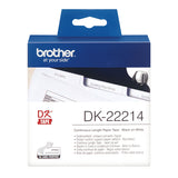 Brother DK22214 Cinta Adhesiva Continua Blanca 12mm imagen 1