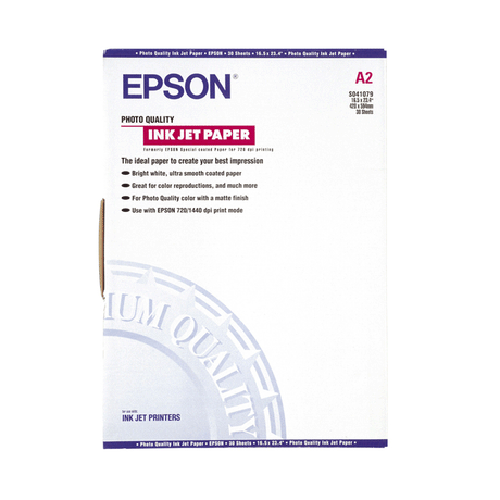 Papel Fotografico Epson Inkjet A2 102gr C13S041079