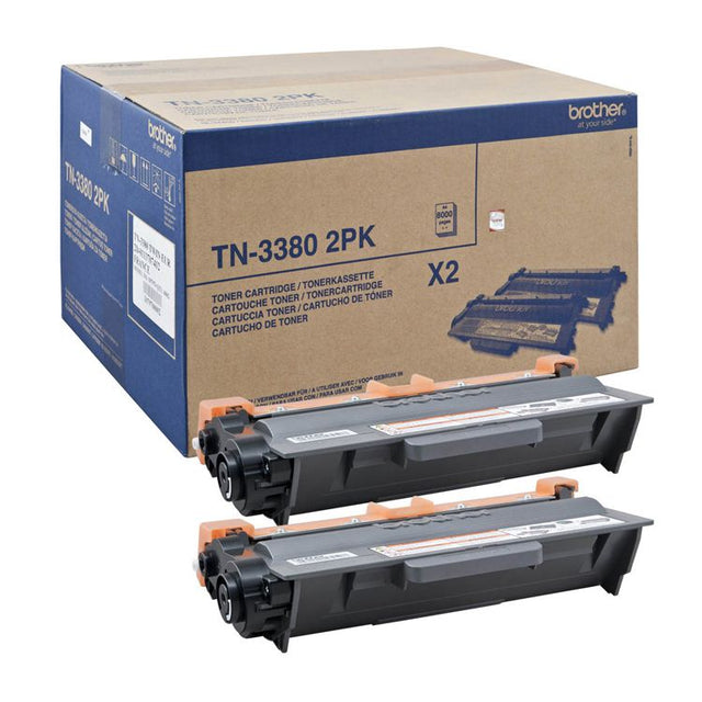 Toner TN3380TWIN Brother HL5440D/HL5450DN/HL5470DW Pack 2 UD