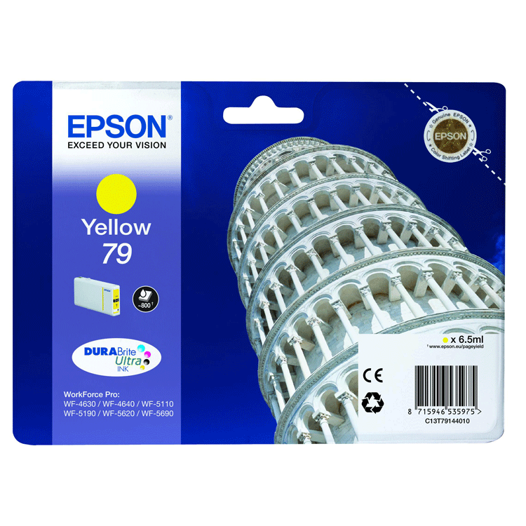Tinta Amarilla Epson Torre de Pisa Epson 79
