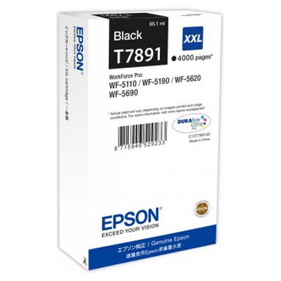 Tinta Negra Epson T7891 XXL Serie WF-5000