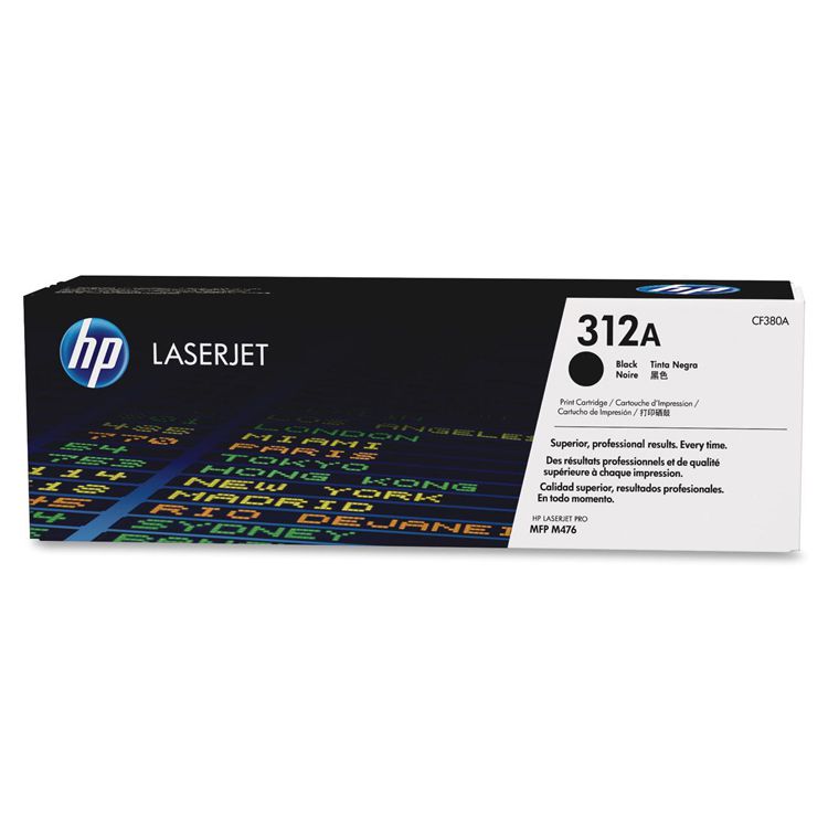 Tóner HP 312A CF380A negro Original