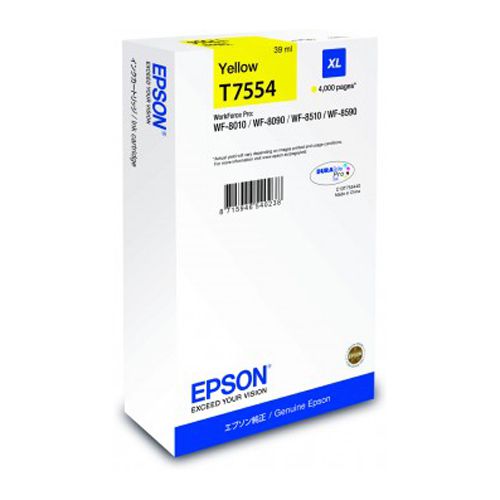 Tinta Epson T7554 XL Amarilla C13T755440