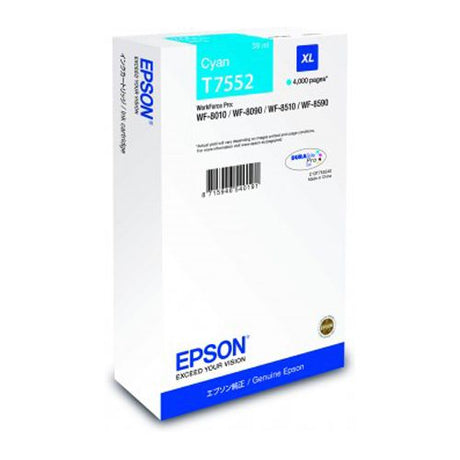 Tinta Epson T7552 XL Cian C13T755240