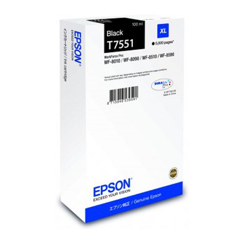 Tinta Epson T7551XL Negro C13T755140