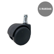 Accesorio para silla Piqueras y Crespo KIT1RF - Ruedas 50 mm - Sin color declarado