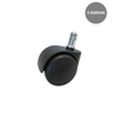Accesorio para silla Piqueras y Crespo KIT1RN - Ruedas 50 mm - Sin color declarado