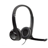 Auriculares Logitech H390 USB-A con micrófono negros — vista 1