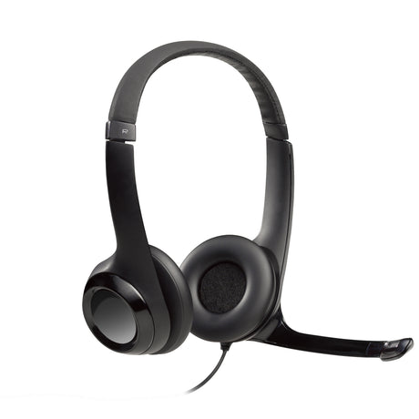Auriculares Logitech H390 USB-A con micrófono negros — vista 1