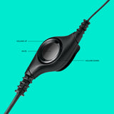 Auriculares Logitech H390 USB-A con micrófono negros — vista 4