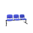 Bancada para sala de espera Piqueras y Crespo Bancada Iso Aran - 3 plazas - Azul