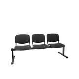Bancada para sala de espera Piqueras y Crespo Bancada Iso Aran - 3 plazas - Negro