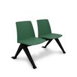 Bancada para sala de espera Piqueras y Crespo Bancada Orgaz Pvc - 2 plazas - Verde