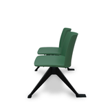 Bancada para sala de espera Piqueras y Crespo Bancada Orgaz Pvc - 2 plazas - Verde
